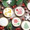 36 Pcs Small Christmas Stencils for Painting on Wood 3"L x 3"W